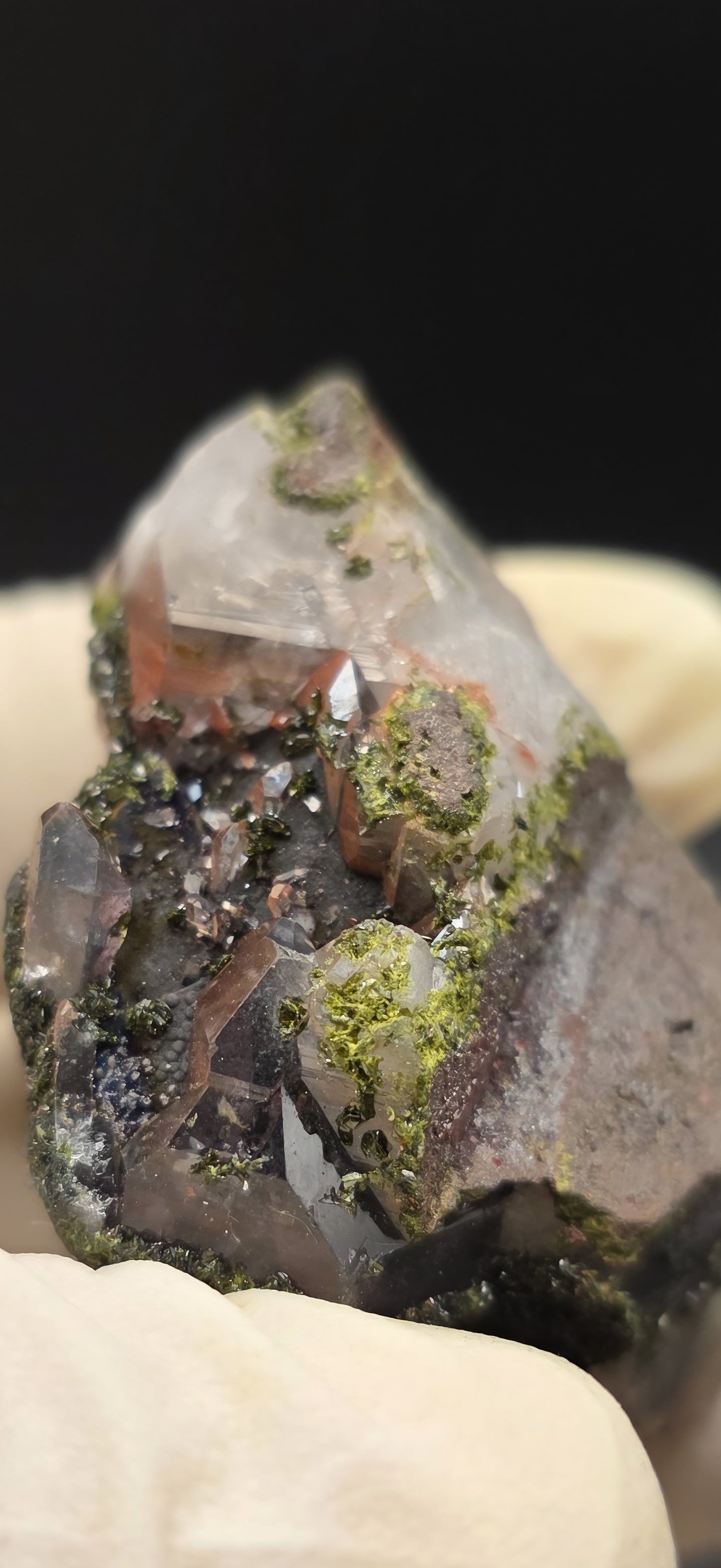Brazilian Super Seven Quartz with Epidote!