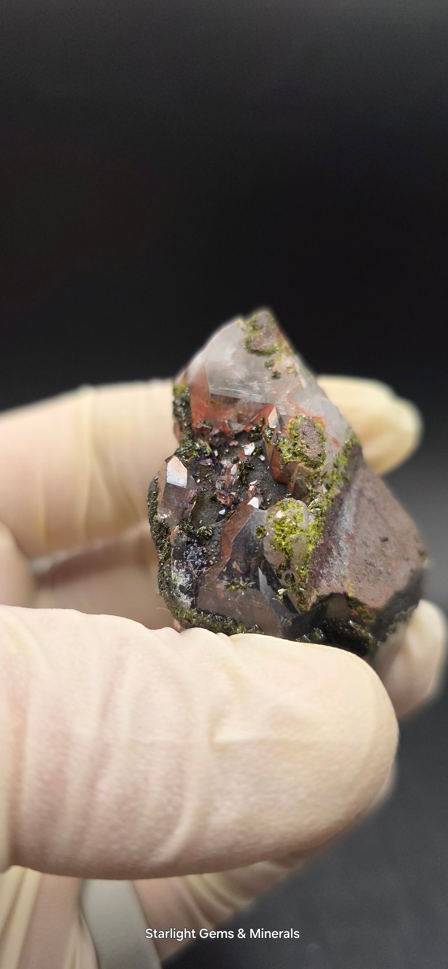 Brazilian Super Seven Quartz with Epidote!