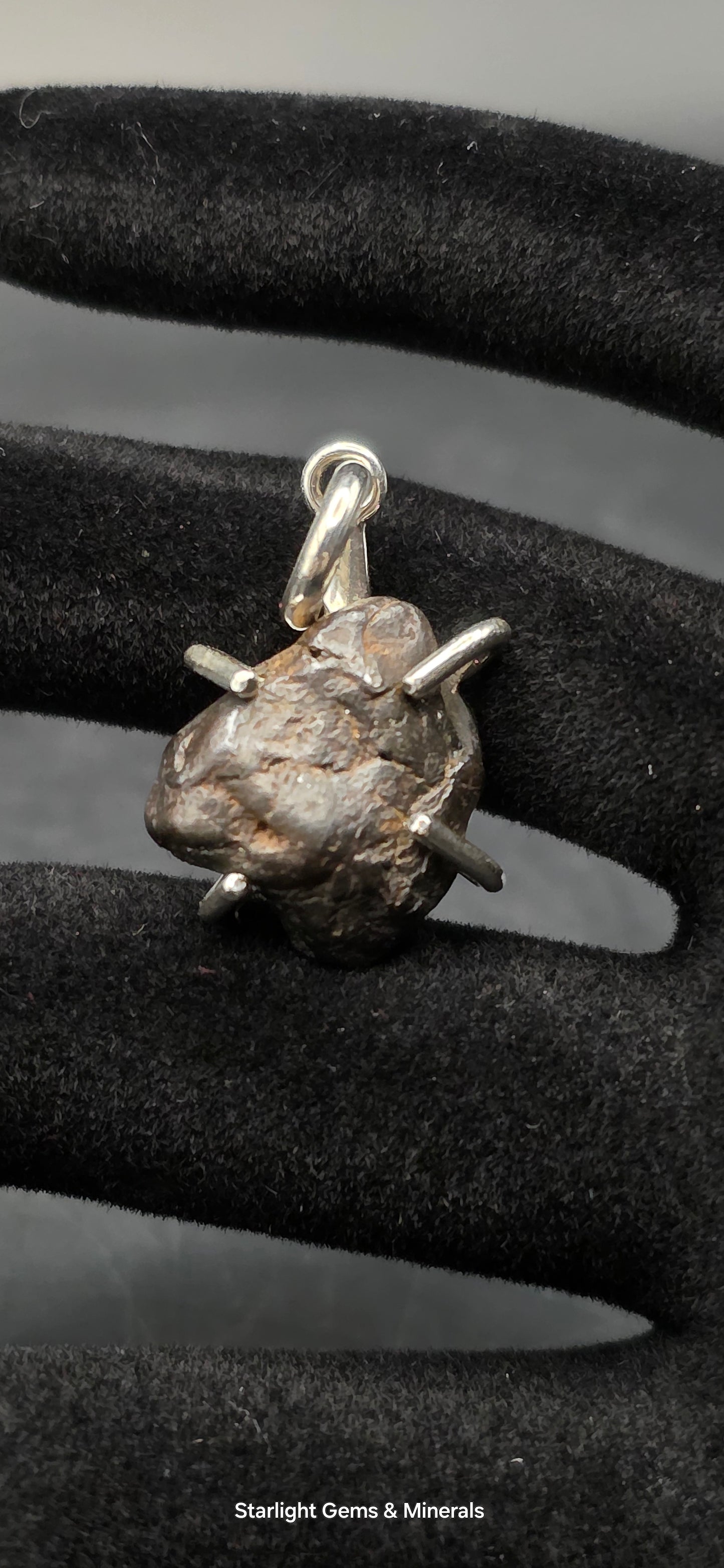 Sericho Meteorite in S-925 Pendant Setting. ( 2 of 2 )