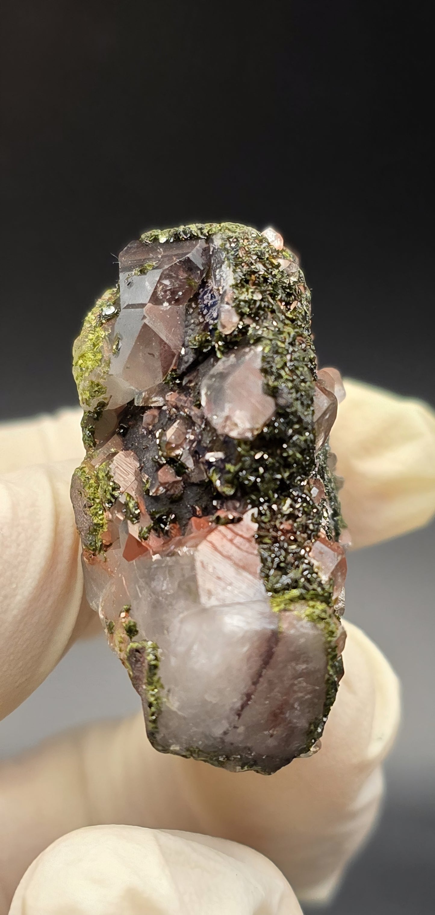 Brazilian Super Seven Quartz with Epidote!