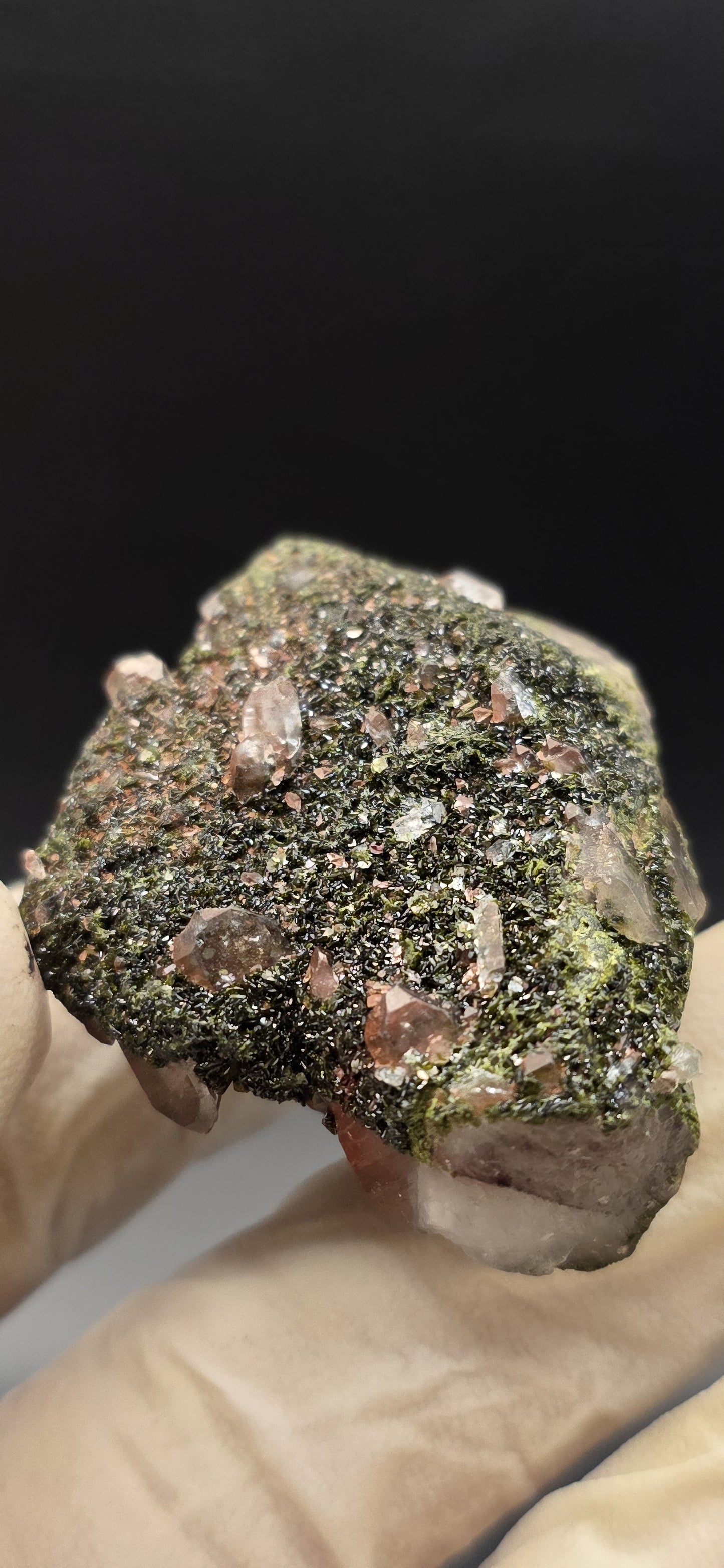 Brazilian Super Seven Quartz with Epidote!