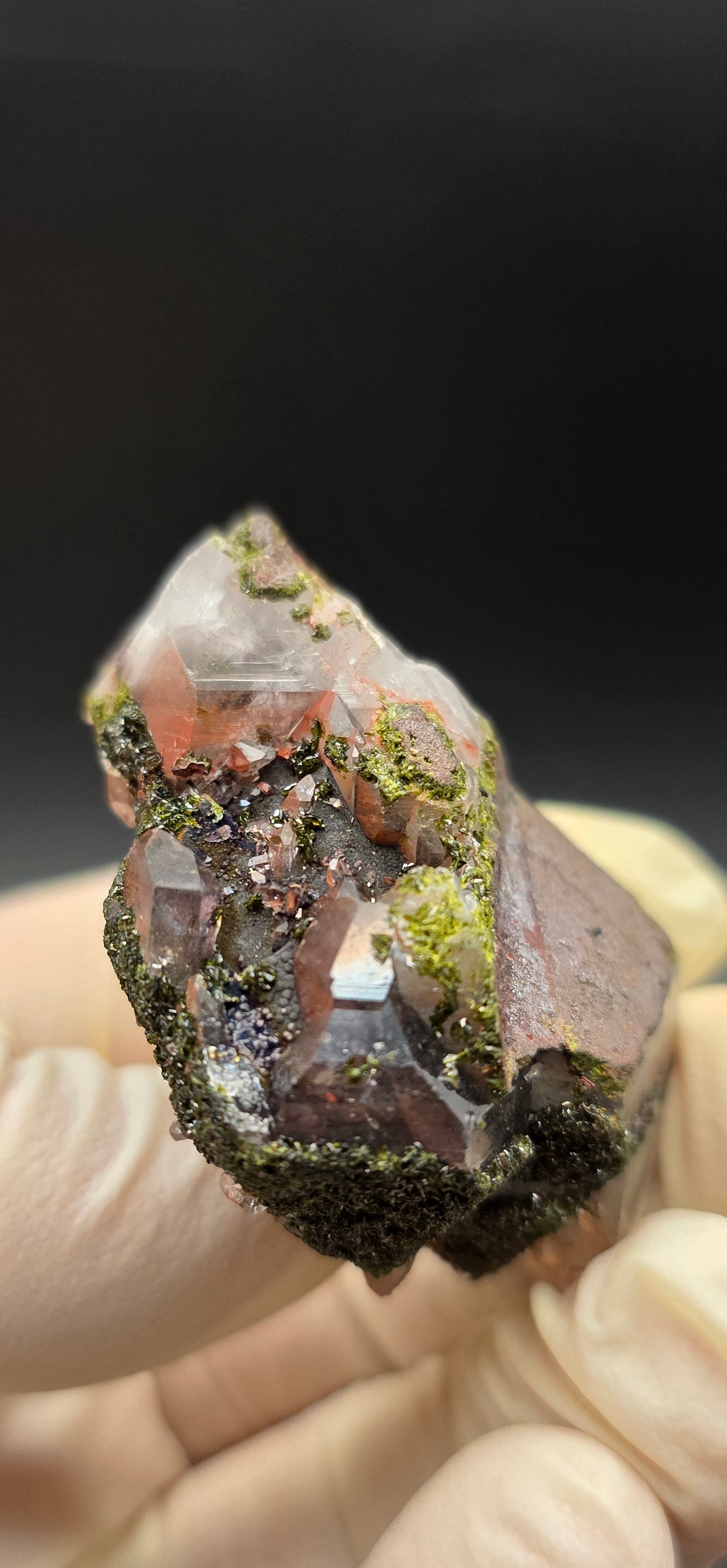 Brazilian Super Seven Quartz with Epidote!
