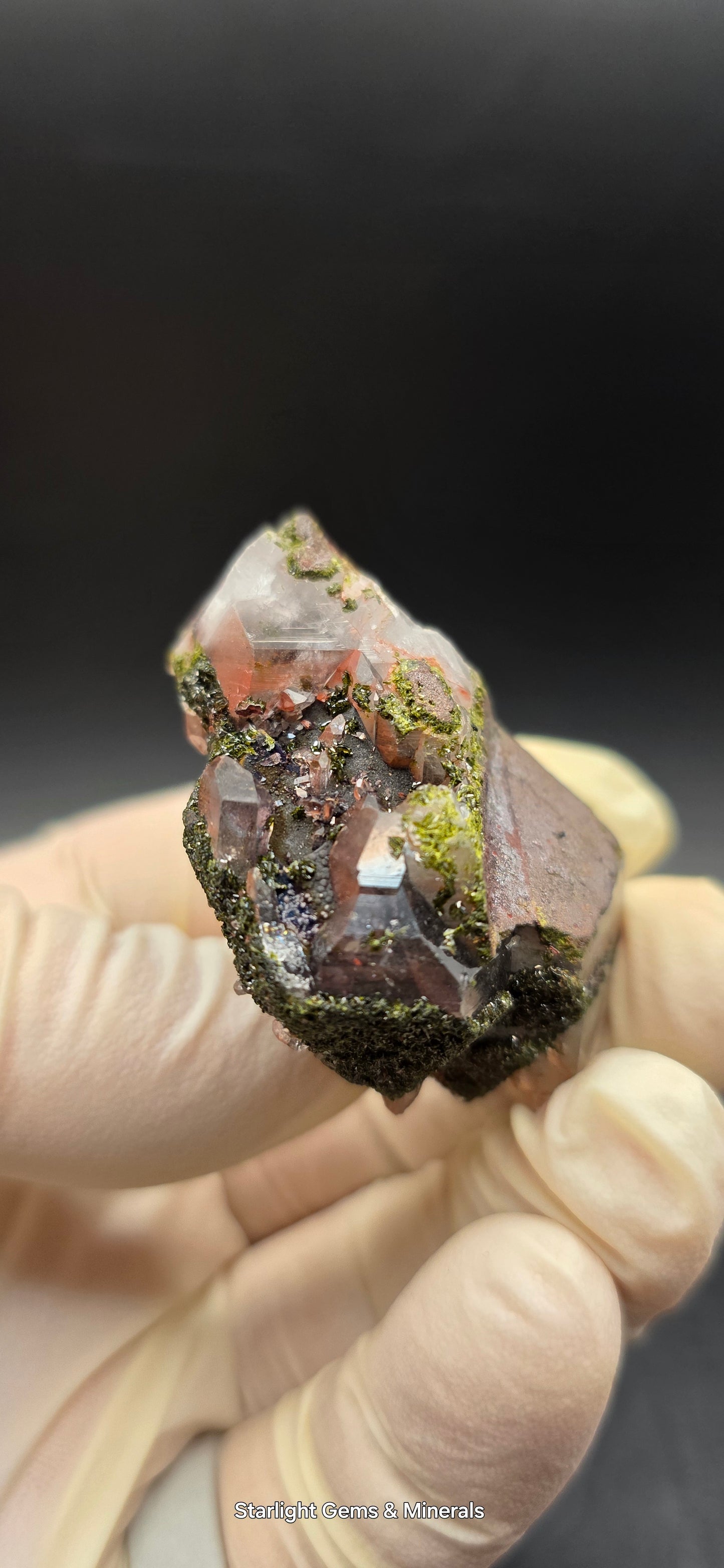 Brazilian Super Seven Quartz with Epidote!