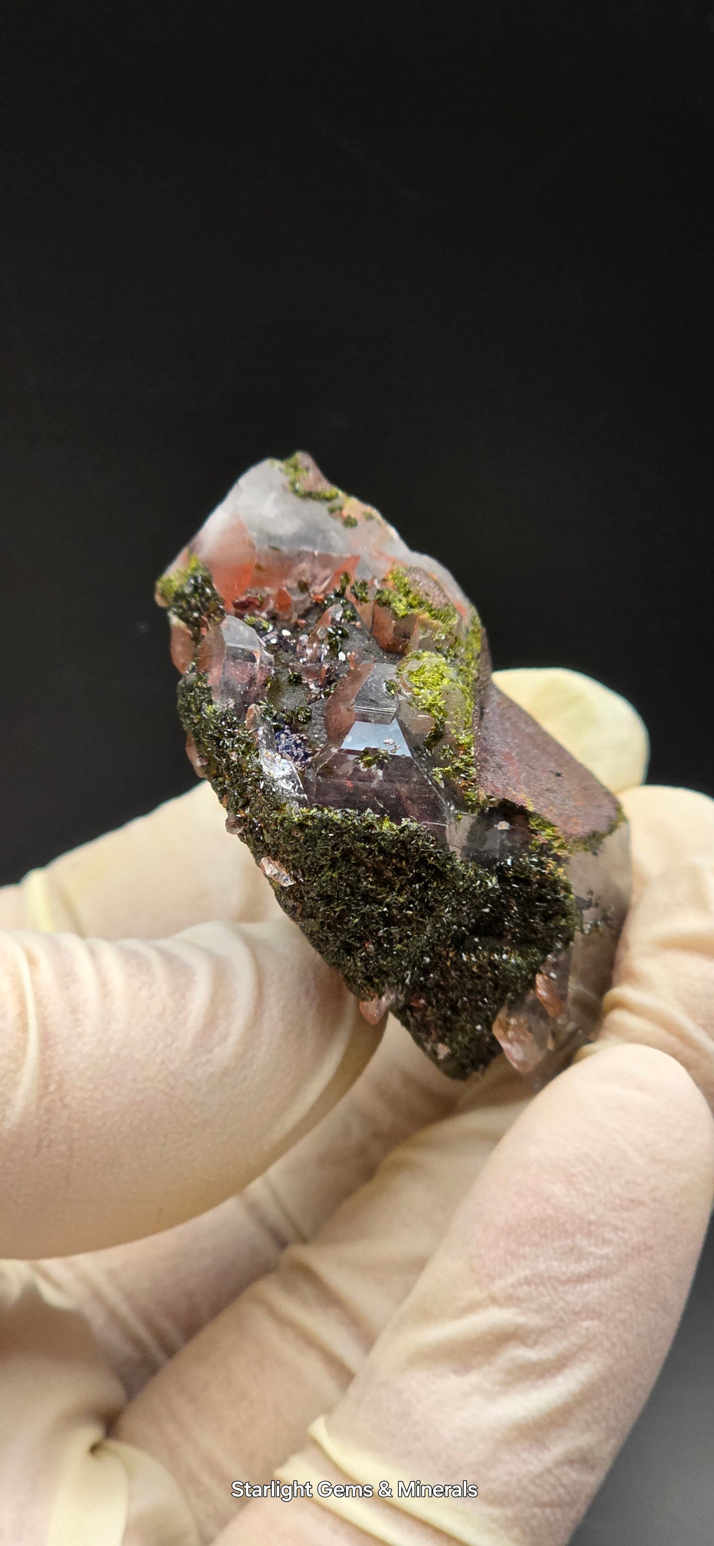 Brazilian Super Seven Quartz with Epidote!