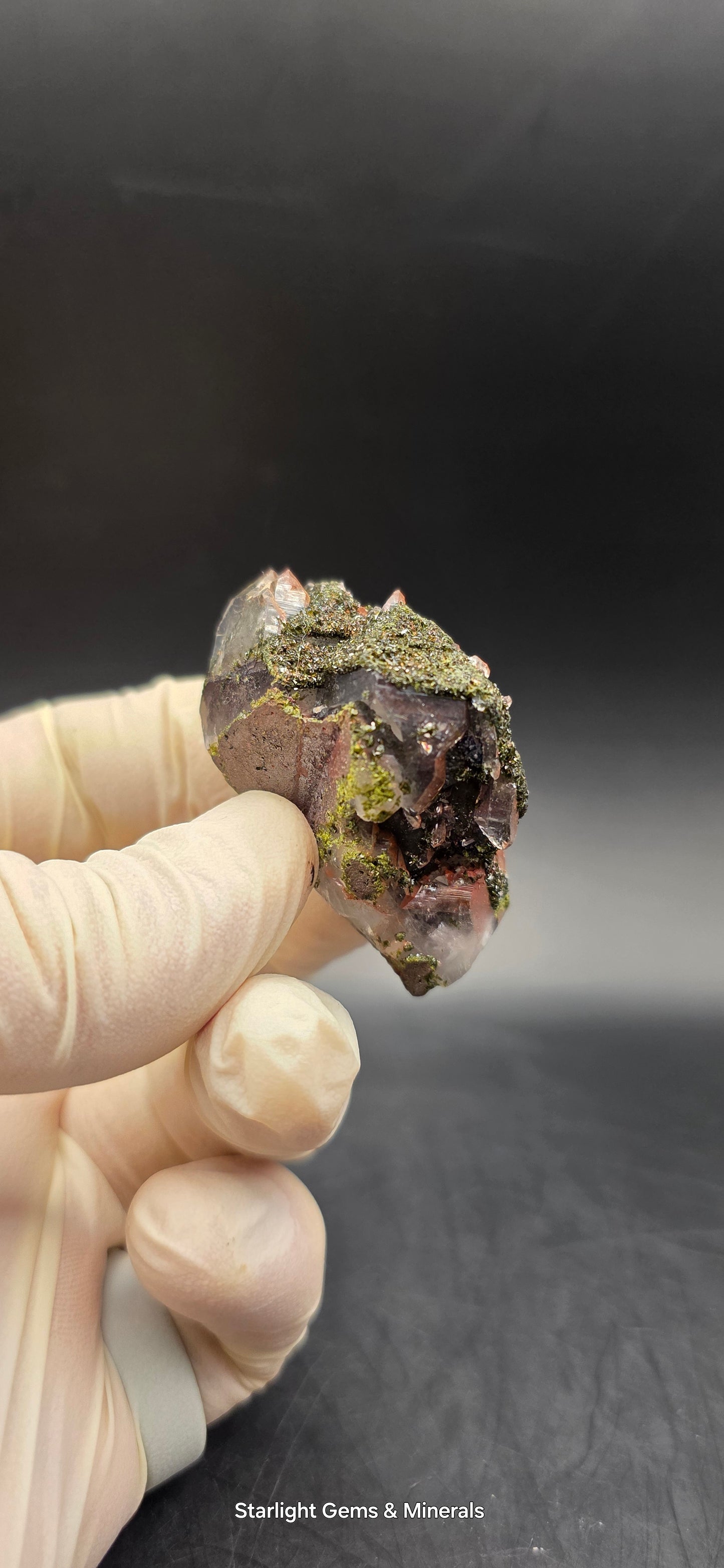 Brazilian Super Seven Quartz with Epidote!