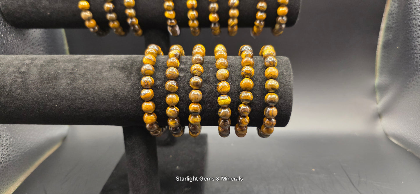 Vivid Tiger Eye Bracelet (High Clarity)