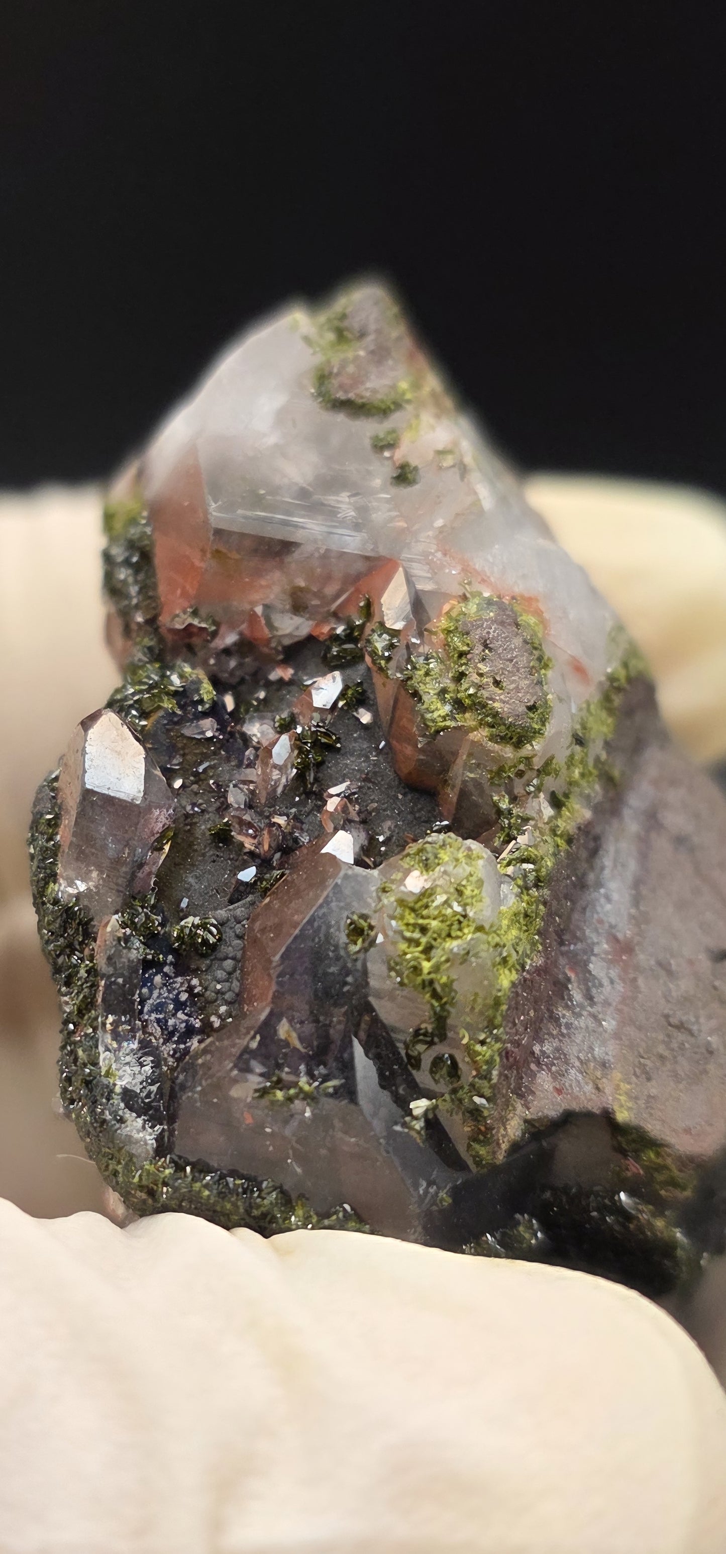 Brazilian Super Seven Quartz with Epidote!
