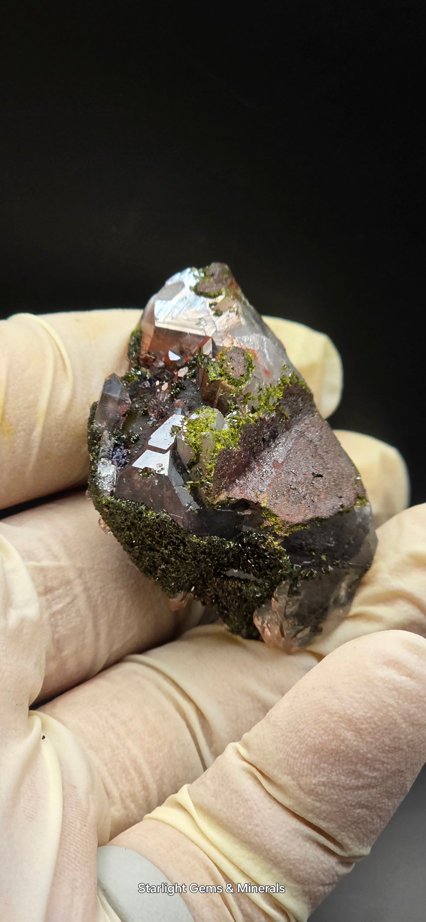 Brazilian Super Seven Quartz with Epidote!