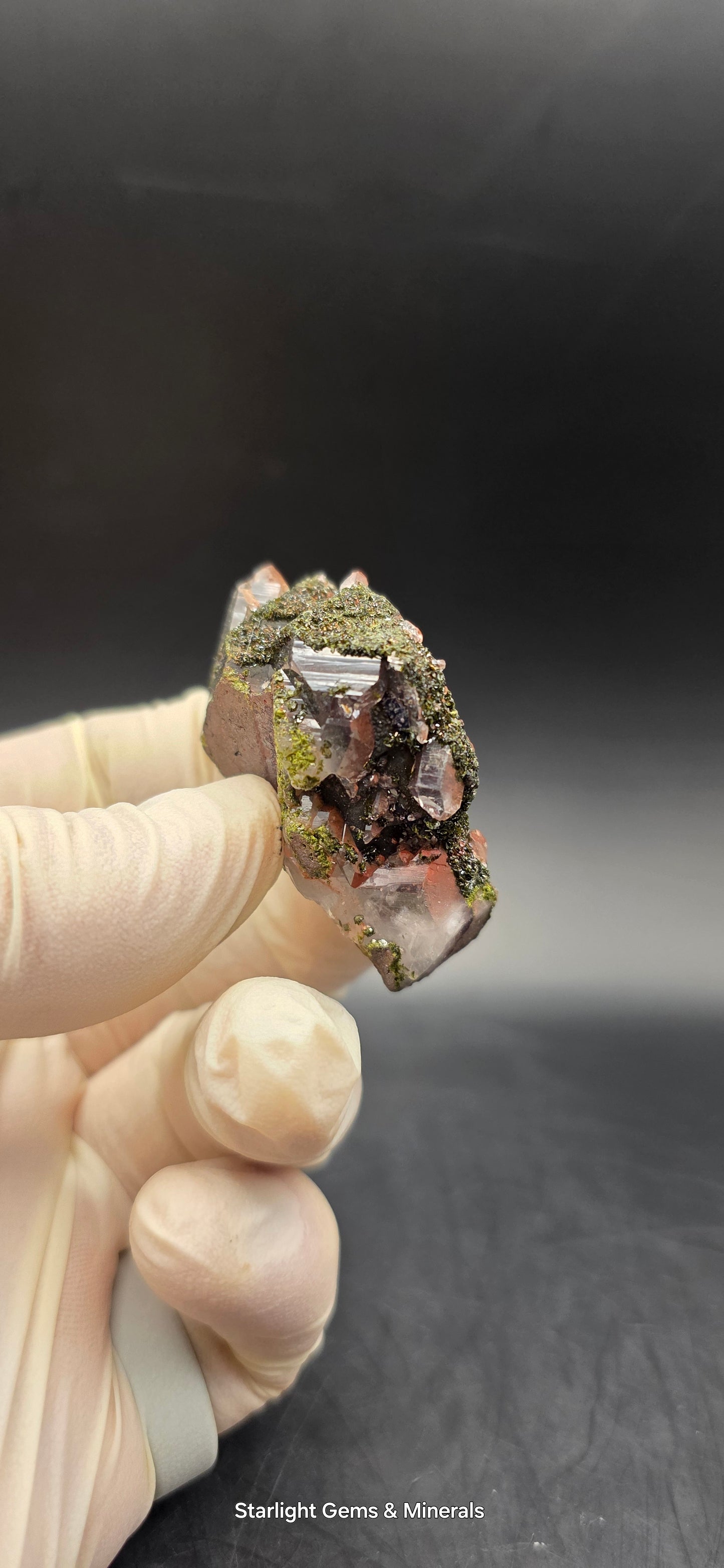 Brazilian Super Seven Quartz with Epidote!