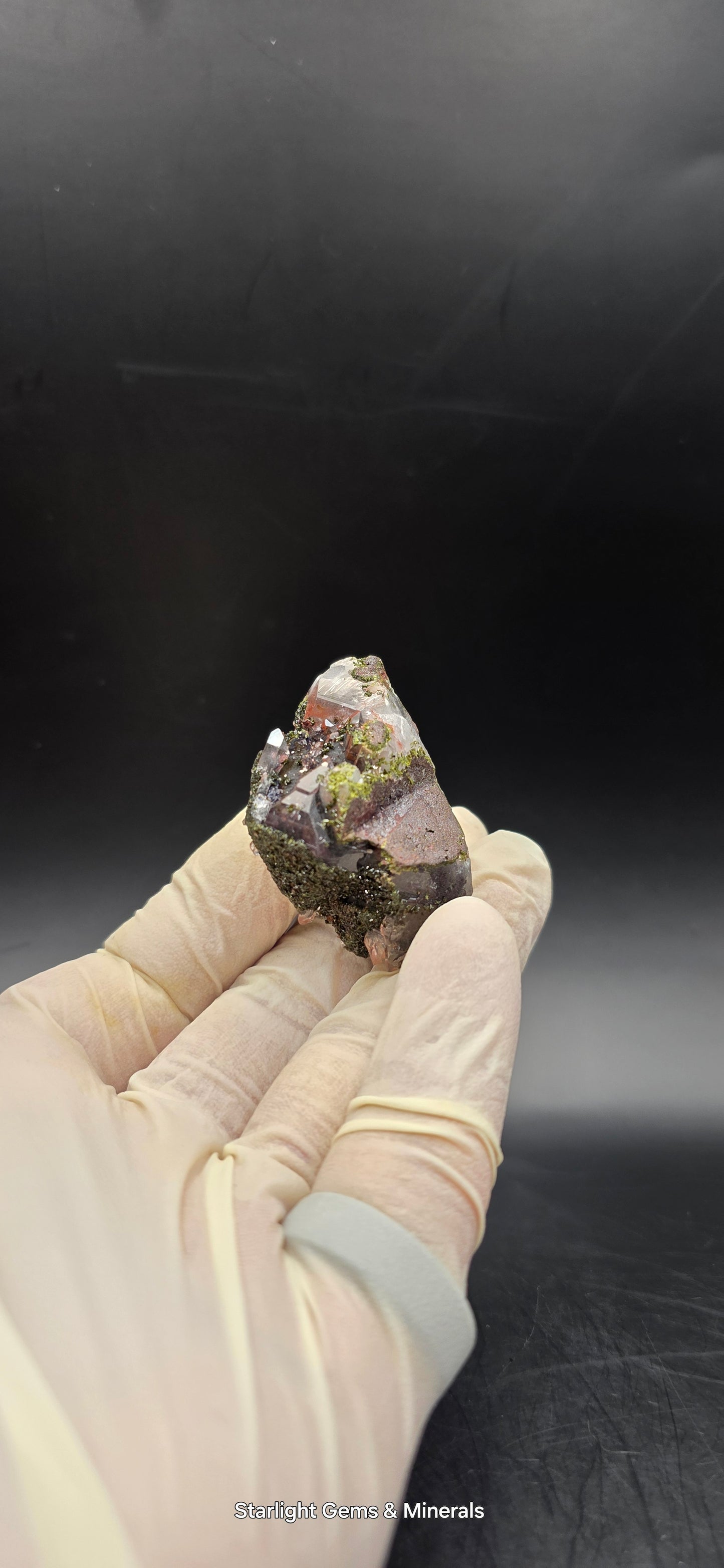 Brazilian Super Seven Quartz with Epidote!