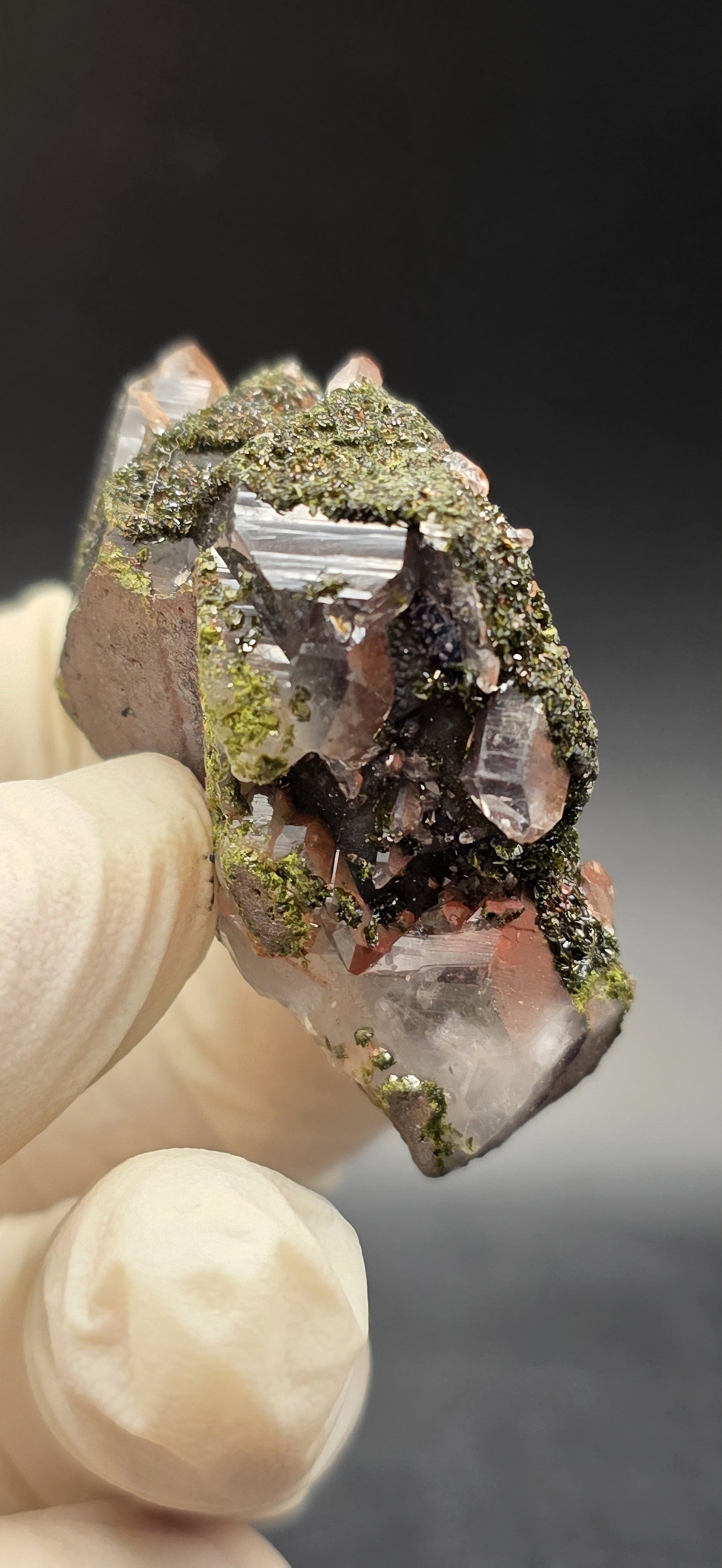 Brazilian Super Seven Quartz with Epidote!