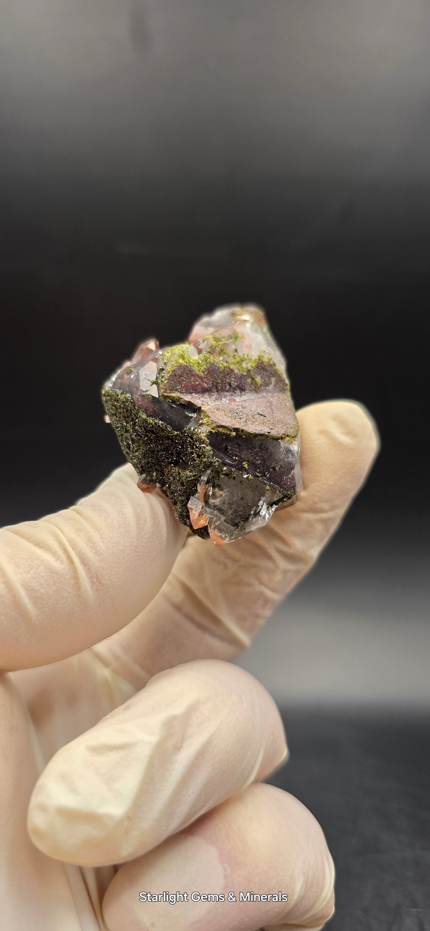 Brazilian Super Seven Quartz with Epidote!