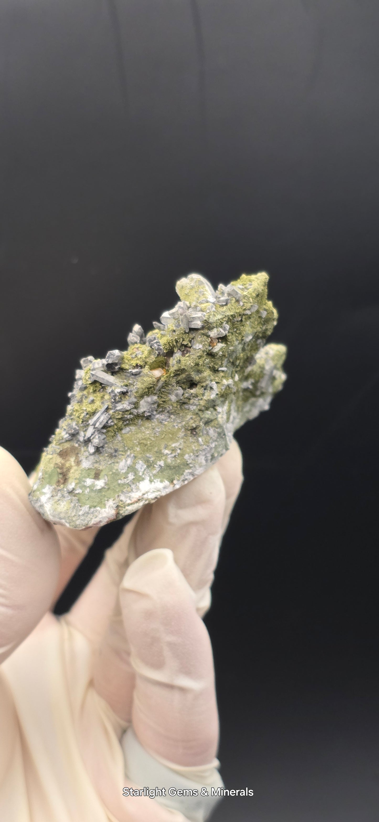 Epidote and Chlorite Included Brazilian Super Seven Quartz Matrix Forest!