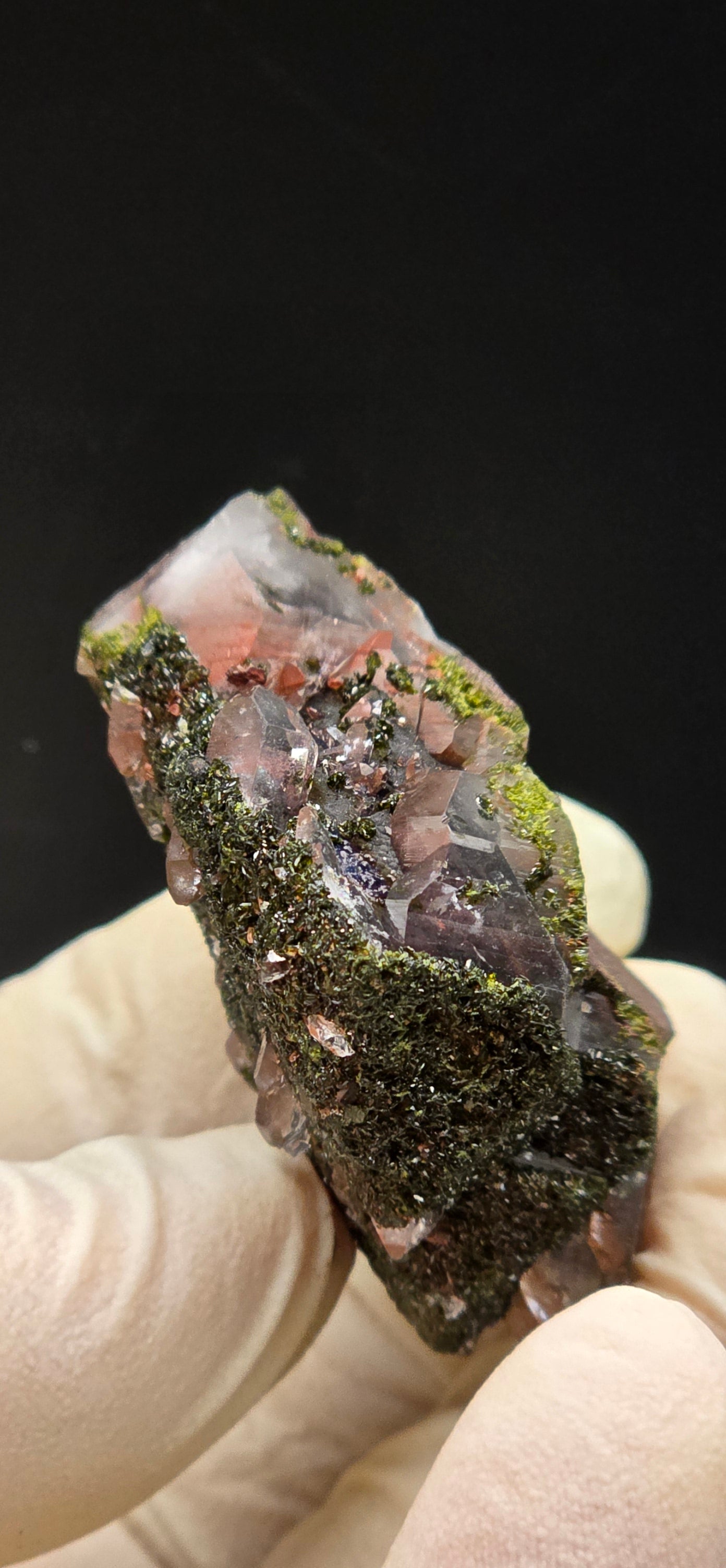 Brazilian Super Seven Quartz with Epidote!