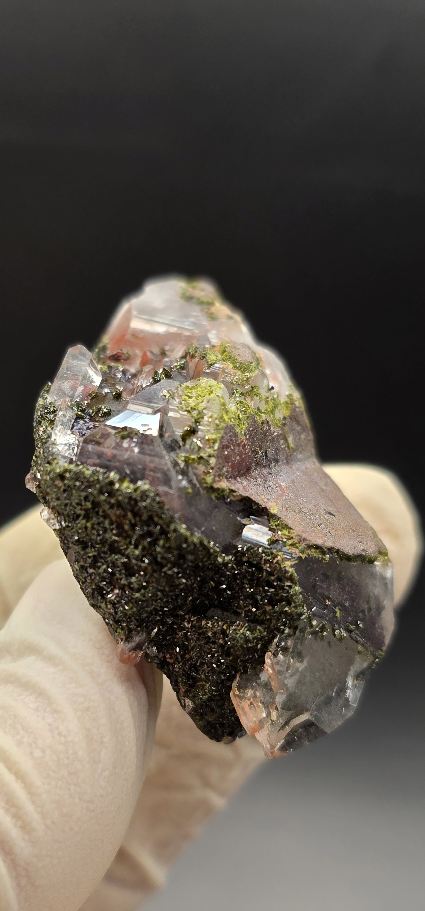 Brazilian Super Seven Quartz with Epidote!