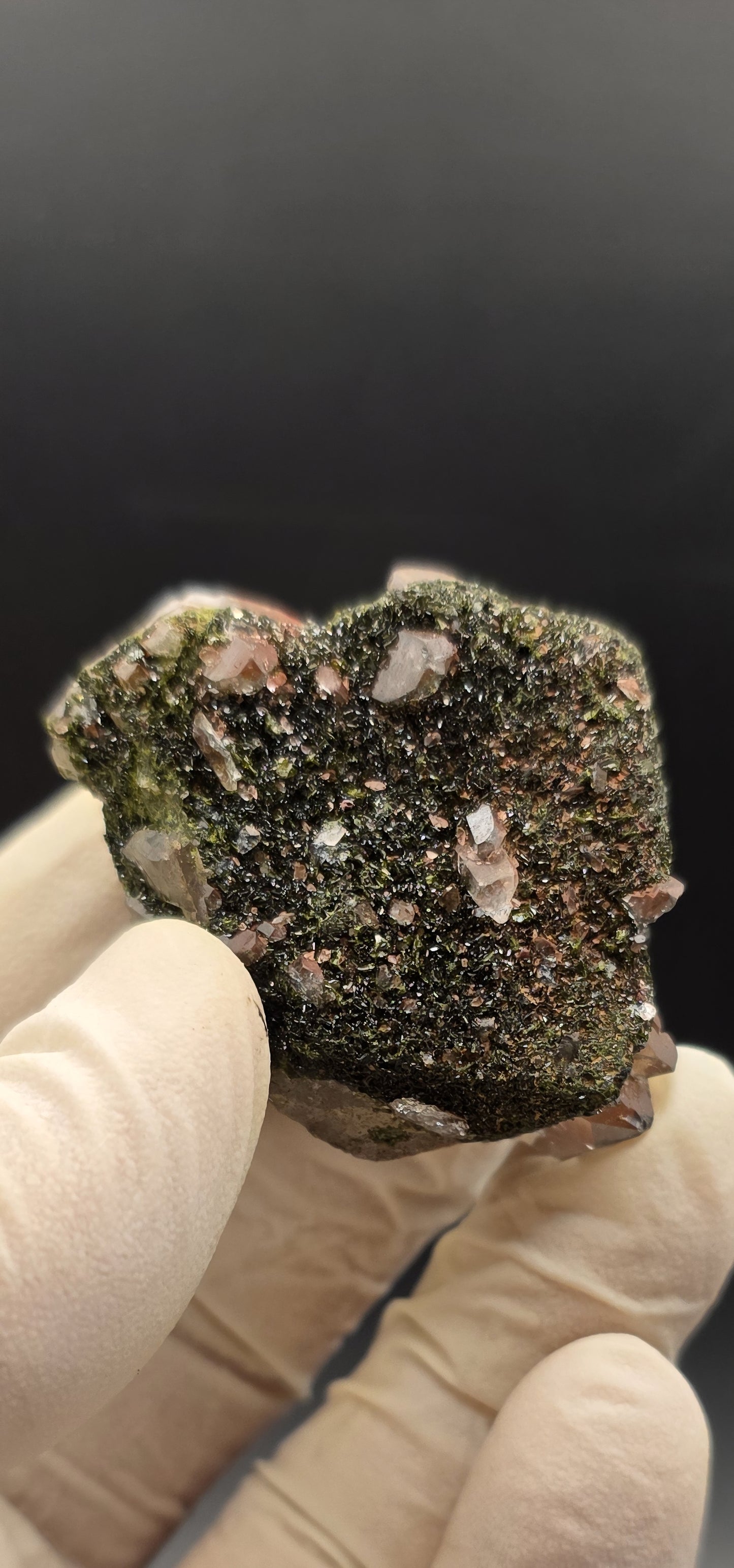 Brazilian Super Seven Quartz with Epidote!