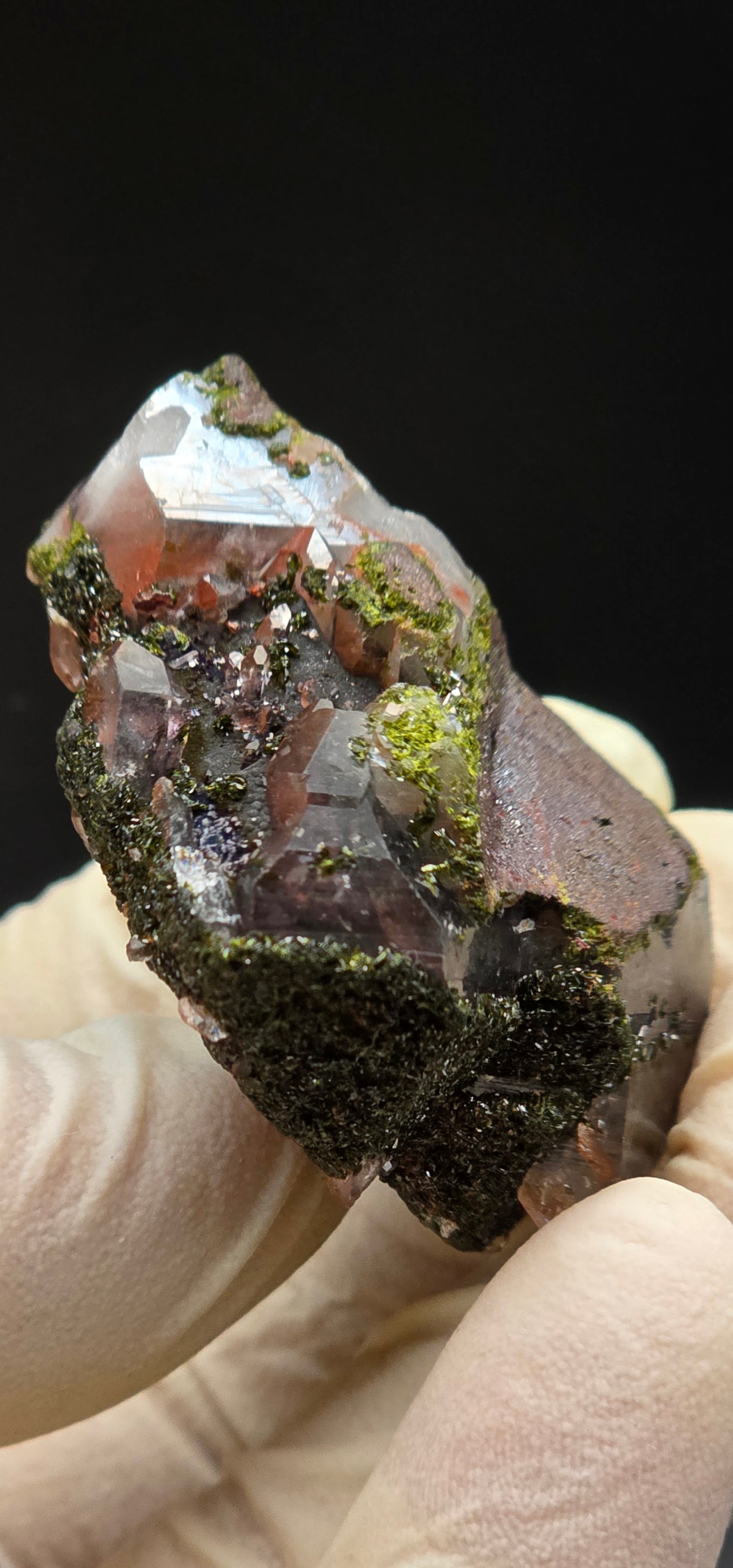 Brazilian Super Seven Quartz with Epidote!