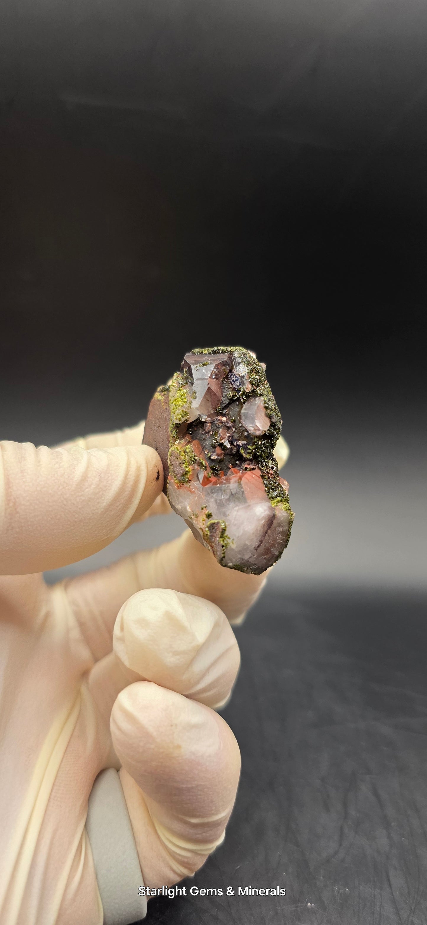 Brazilian Super Seven Quartz with Epidote!