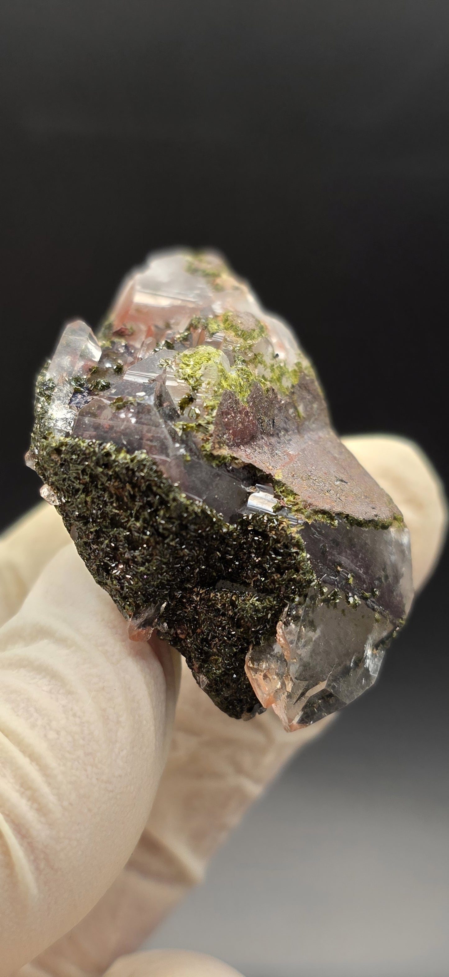 Brazilian Super Seven Quartz with Epidote!