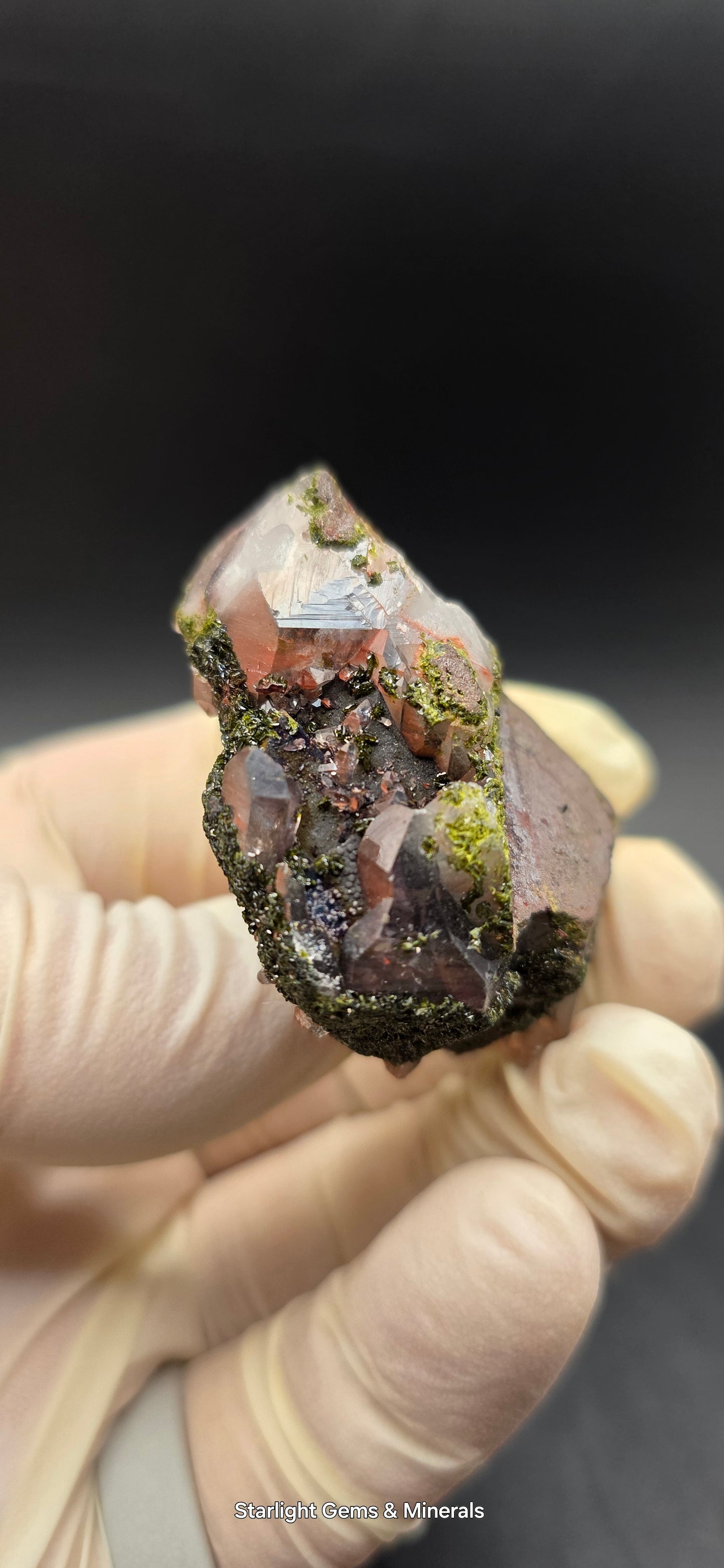 Brazilian Super Seven Quartz with Epidote!