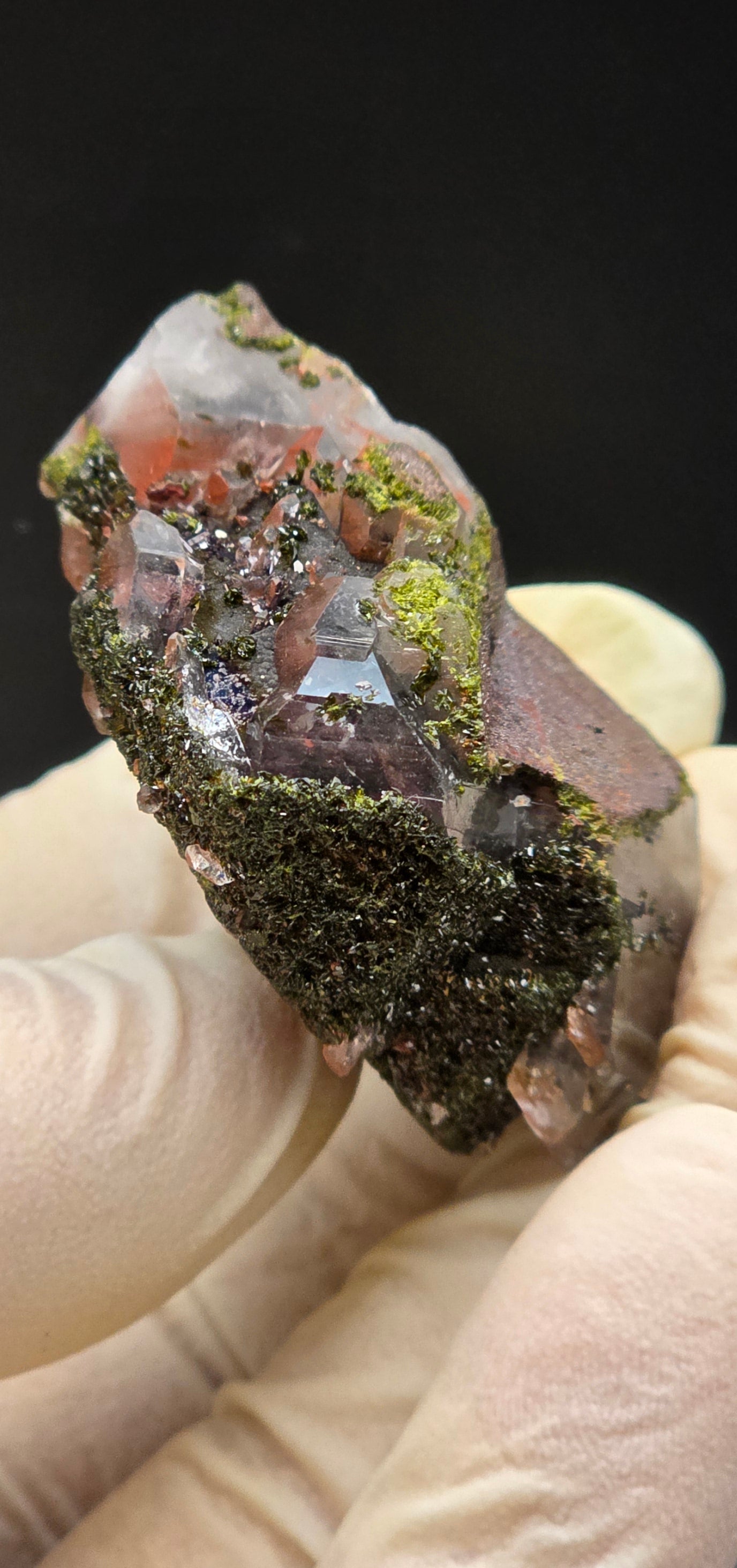 Brazilian Super Seven Quartz with Epidote!